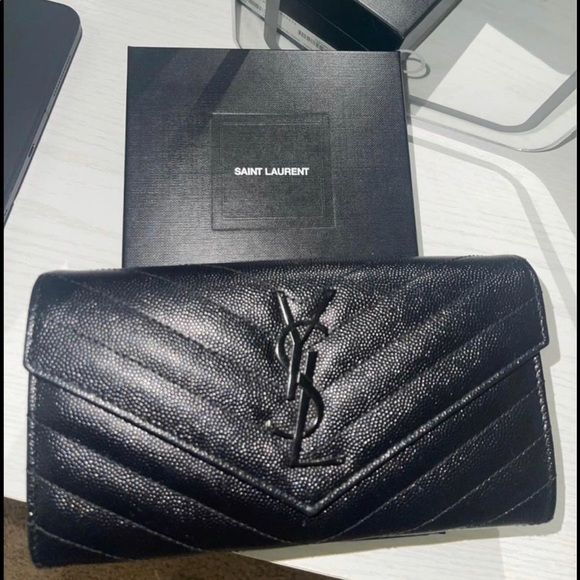 YSL MONOGRAM LARGE FLAP WALLET - Picture 2 of 3